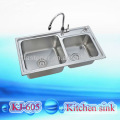 Satin surface sink kitchen